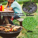 Barbecue vloermat van 100x 150cm Ideale mat voor onder de barbecue - Beschermt je terrastegels of gazon tegen hete kolen en vetvlekken - Grijs
