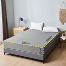 Merkloos Luxe Bedrok Elastisch 200x203+38 cm Grijs