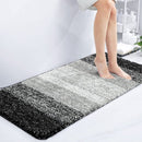 Luxe Zachte Badkamermat met Antislipontwerp en Stijlvolle Elegantie - Ultiem Comfort en Stijl in Zachtheid en Absorptie-zwart 51*76cm