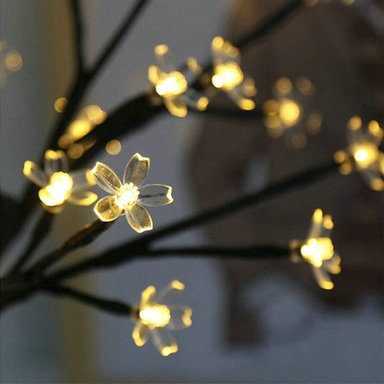 Kersenbloesemboomlamp met 24 LED-lampen - Moderne Eyecatcher voor uw Interieur -Eenvoudig Gevoed via USB