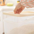 Rijst/Granen Container/Dispenser/ Opbergdoos -15KG inhoud - wit