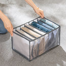 3 stuks Opbergdozen-lade-organizer voor jeans en broeken - grijs -groot maat 36*25*20 met gratis reiskussen