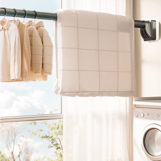 Verstelbare Kledingstang zonder Boren -Douchegordijnstang-|