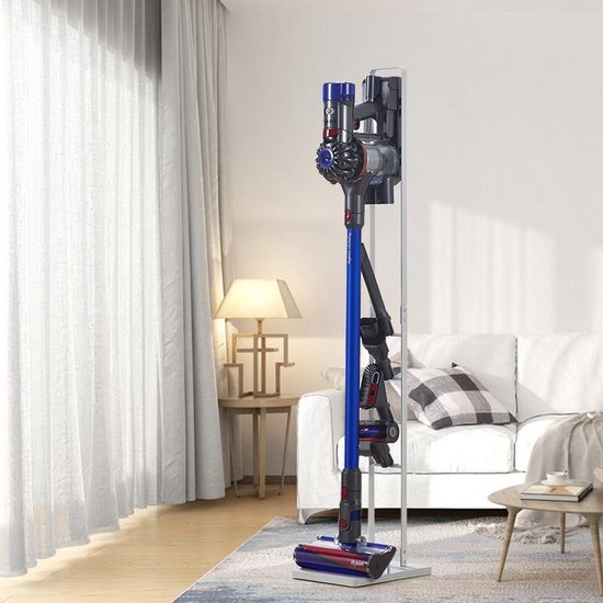 TDR - Stofzuiger Opbergrek - Geschikt voor Dyson V6 V7 V8 V10 V11 V12 V15-wit