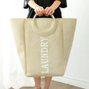 Opvouwbare Oxford stoffen wasmand 42L - Beige