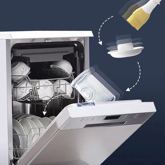 2 STUKS Oliefles met Borstel-Bakkwast voor BBQ of bakker- hittebestendig Siliconen kwast- wit