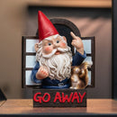 boze tuinkabouter hanger -tuindecoratie-Een unieke decoratieve verschijning om anderen weg te jagen-15×6×20CM