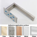 Toiletrolhouder zonder boren - Zelfklevend - RVS - Met plaks