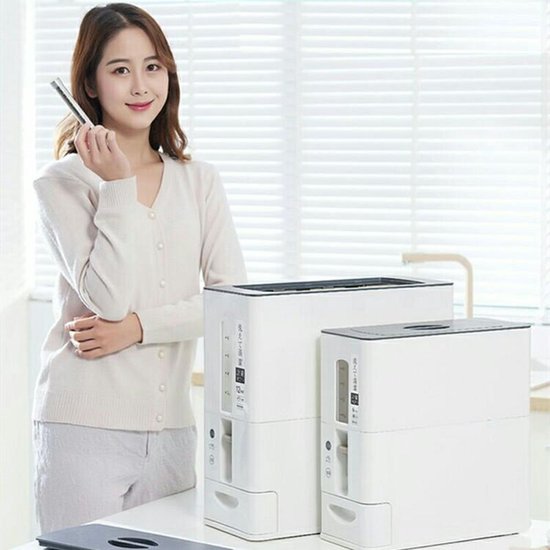 Japans Rijst/Granen Container/Dispenser/ Opbergdoos - 12KG inhoud - wit