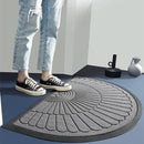 TDR-Halfrond antislip deurmat -droogloopmat-lichtgrijs 60*90