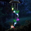 windgong - prachtige set van kolibries / hummingbirds die s 'avonds een mooie licht effect geeft.