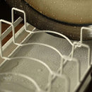 Multifunctioneel Metalen Afdruiprek met witte opvangbak-Kast Organizers-afwasrek-wit