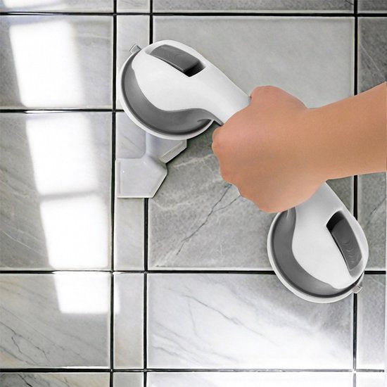 2-pack Handgrepen - 2 stuks - met zuignappen - verrijdbare leuningen - veiligheidsgrepen - badkamerstandaards - douchegrepen - veiligheidsbeugel - voor senioren en gehandicapten ondersteuning in toilet - Kastgrepen, glazen deuren, ramen