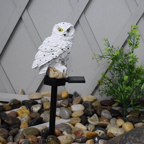 Sneeuwuil Solar Tuinlamp - Buiten Sfeerlicht Verlichting