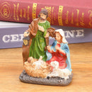 Compacte Kerststalfiguur Maria, Jozef en Jezus - 8.5x5x11cm
