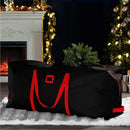 Duurzame Opbergzak - Perfect voor Kerstboom, Kleding en Dekens - Extra Stevig en Waterbestendig - Met Handgrepen voor Gemakkelijk Dragen - 162 x 36 x 74,5 cm - zwart