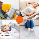 Ultra-comfortabele elektrische voetenwarmer - 6 warmtestanden (temperatuurbereik van 40°C tot 60°C) - 4 timingopties - 50 watt vermogen - zilver grijs