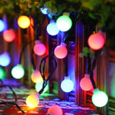 Tuinverlichting zonne-energie 12m 100 LED bollen multicolor