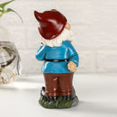 Betoverend Tuinkabouterbeeld Met Sierlijke Lantaarn- Prachtige Tuindecoratie-9*8*20cm