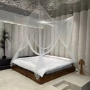 Vierkante klamboe 4-deuren wit 210x240x190 cm