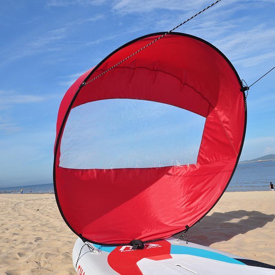 Opvouwbaar kajak zeil - Geschikt voor kajaks, Kano's en opblaasboot - ⌀108 cm - Rood