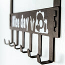 Deurkapstok Met 6 Haken-Deurhanger-Kapstok Hangend -zwart