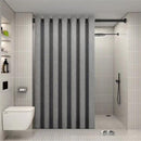 Hoogwaardig Waterdicht Douchegordijn 180×200 cm – Grijs – Met zilverkleurige Binnenringen