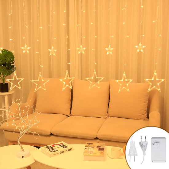 Sterrenhemel LED Lichtketting 1.5M Warm Licht 8 Modi 220V