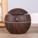 Luchtbevochtiger Aromatherapie met LED Donkerbruin 100x100mm