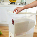 Rijst/Granen Container/Dispenser/ Opbergdoos -15KG inhoud - wit