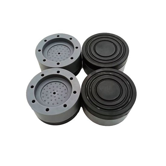 4 stuks Wasmachine Trillingsdempers - Vibratie demper pads - Antislipmatjes - Trillingsmat-Zwart