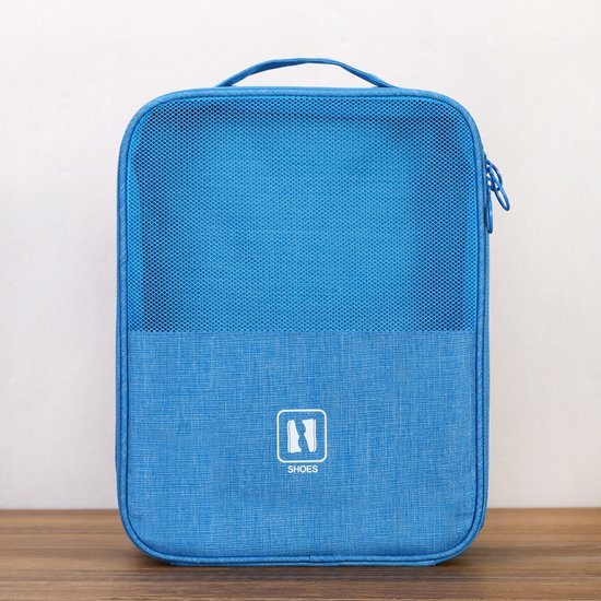 Extra grote schoenen opbergtas tot maat 50 - lichtblauw
