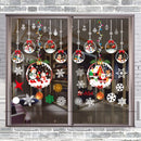 Kerst Raamstickers met Sneeuwvlokken en Kerstballen - Herbruikbaar en Statisch-35.5*50cm