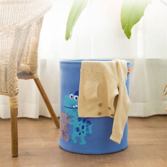 TDR Opvouwbare Wasmand Dinosaurus 35x45cm Blauw