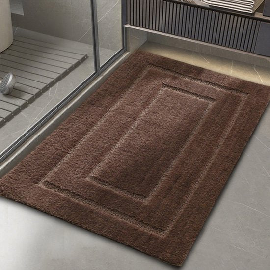 Absorberende Badkamermat 40x60 cm - Anti-slip Bruin