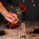 Glazen Vaas met Rode Roos - Decoratief & Elegant - Rood