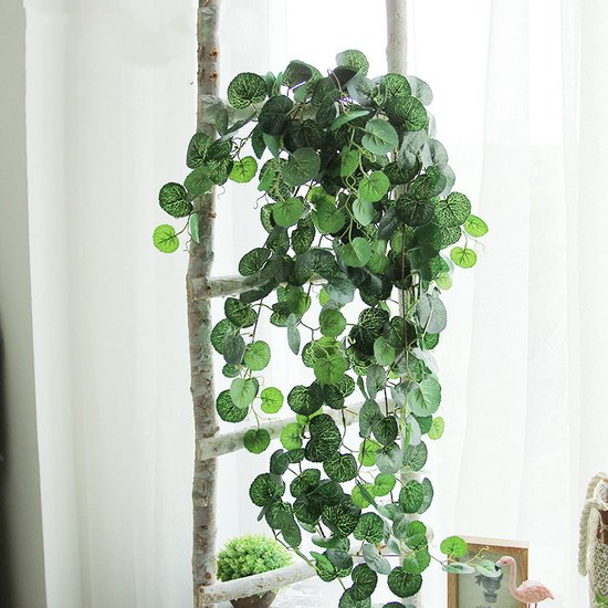 24 stuks* 2m x Klimop Slinger - Backdrop Decoratie Plant voor Huis en Tuin-Kunst Hangplant- Begonia-Klimop Kunstplanten voor Binnen en Buiten