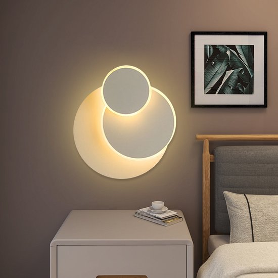 Ronde 360° Wandlamp voor Woni- en Slager, Warm Wit Licht