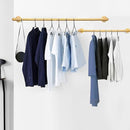 Industriële Buis Kledingrekken - Metalen Kledingrekken - Draagvermogen tot 30 kg -Robuust & Stijlvol voor Thuis en Winkel-57x24x61 cm-goud