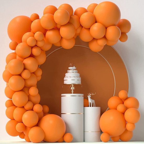 86-delige Macaron Ballonnenset -Ballonnenboog- Feest/ Party-Verjaardag-jubileum-Decoratie-oranje