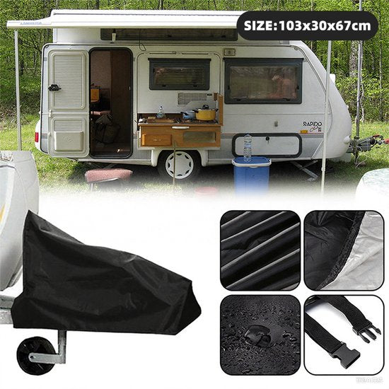 All-inclusive camperbus arm stofhoes caravan stofhoes zwart 103x30x67cm