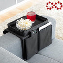 Bankstel Tray met Organizer – Dienblad Voor Armleuning – Zwart