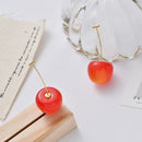 Lichte Rode Kersen Oorhangers - Reitsman Vrouwen Oorbellen