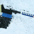 3-in-1 ijskrabber/sneeuwveger + noodhamer, uitschuifbaar