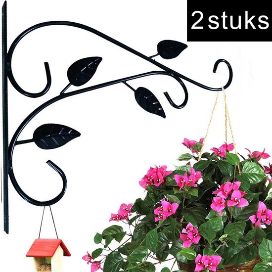 2 stuks De Metalen Hangende Plantenstandaard voor Creatieve Groene Ruimtes- Elegant Design en Duurzaamheid in één 21*29,5cm