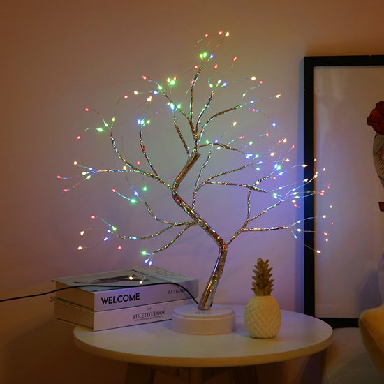 Merkloos LED Boompje 108 Lampjes Flex USB/Batterijen