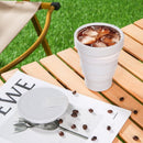 Draagbare opvouwbare siliconen koffiebeker opvouwbare waterb