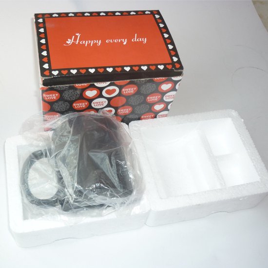 Friends mok wit keramiek - Happiness is Watching - Cadeau