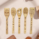 5-Delige Bamboe Kookgerei Set – Krasvrij & Hittebestendig