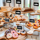 20 stuks Uniek Krijtbord op Houten Standaard- Compacte en St